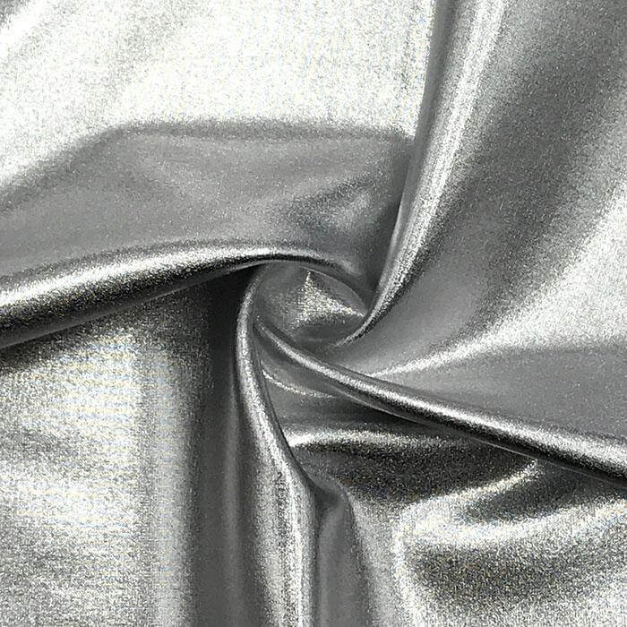Holo Lamé Fog Foil Nylon Spandex Tricot Fabric - Image 5