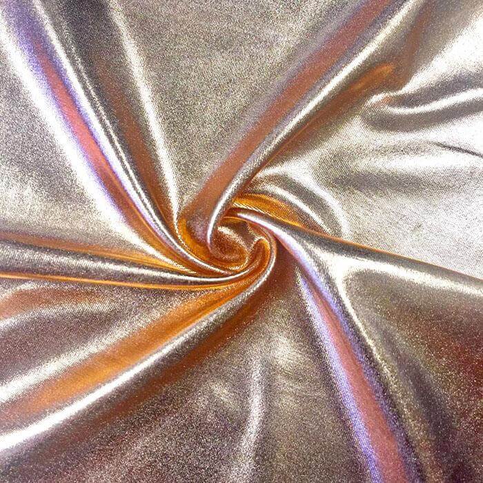 Holo Lamé Fog Foil Nylon Spandex Tricot Fabric - Image 6